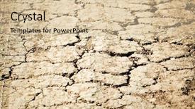  Presentation with quake - Theme featuring earth quake - cracked ground background and a  colored foreground