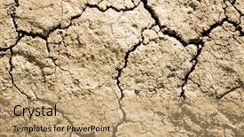  Presentation with quake - Amazing theme having earth quake - cracked ground backdrop and a  colored foreground