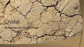  Presentation with quake - Audience pleasing slide deck consisting of earth quake - dried ground backdrop and a coral colored foreground