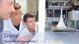  Presentation with eiffel tower - PPT theme consisting of earth quake - students watching experiment involving background and a  colored foreground