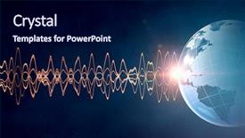  Presentation with quake - Colorful slides enhanced with earth quake - technology of sound backdrop and a navy blue colored foreground