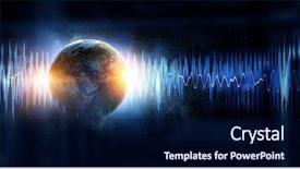  Presentation with quake - PPT layouts enhanced with earth quake - technology of sound background and a navy blue colored foreground