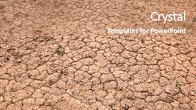  Presentation with soil red - Cool new slides with earth science global warming - dry cracked red soil backdrop and a coral colored foreground
