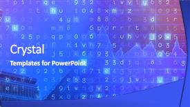  Presentation with shares - Colorful slides enhanced with earth structure - stocks and shares against building backdrop and a cobalt blue colored foreground