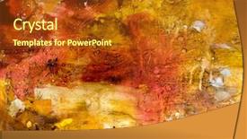  Presentation with earth tone - Audience pleasing presentation theme consisting of earth tones painted background backdrop and a crimson colored foreground