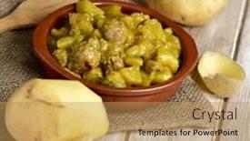  Presentation with spanish - Cool new presentation theme with earthenware-bowl-with-a-spanish backdrop and a coral colored foreground