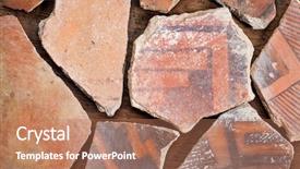  Presentation with native american indian - Audience pleasing PPT layouts consisting of earther ware - ancient native american indian anasazi backdrop and a coral colored foreground