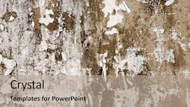  Presentation with cracked pavement concrete broken road - Slide deck consisting of earthquake effects - broken concrete background background and a mint green colored foreground