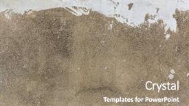  Presentation with concrete - Amazing presentation theme having earthquake effects - broken concrete background backdrop and a coral colored foreground