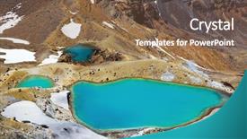  Presentation with shenandoah national park big meadows - Audience pleasing PPT layouts consisting of earthquake environment - emerald lakes tongariro national park backdrop and a tawny brown colored foreground