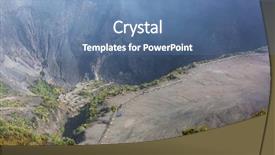  Presentation with central america - Presentation design with earthquake environment - hike to irazu volcano background and a teal colored foreground