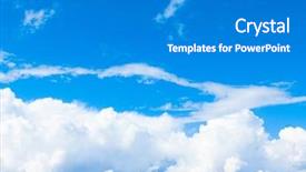  Presentation with open meetings sunshine - PPT layouts with earths atmosphere - view clouds sunshine background and a gray colored foreground