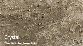  Presentation with earths crust - Presentation theme with earths crust - clay background background and a violet colored foreground