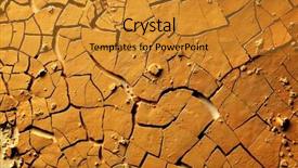  Presentation with cracked - Audience pleasing PPT theme consisting of earths crust - dried cracked earth backdrop and a  colored foreground