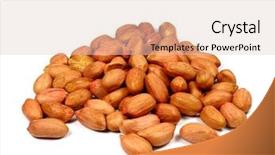  Presentation with monkey - Colorful PPT theme enhanced with earths crust - monkey-nuts backdrop and a lemonade colored foreground