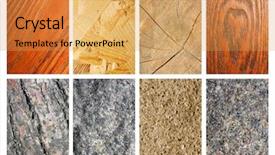  Presentation with bauxite lime stone  - Presentation consisting of earths crust - wooden and stone backgrounds collection background and a yellow colored foreground