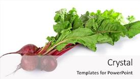  Presentation with earthy - Presentation having earthy - young beets isolated on white background and a white colored foreground