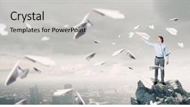  Presentation with take - Slide set consisting of ease - he doesn't take life too background and a light gray colored foreground