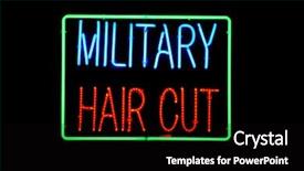  Presentation with recognition word on signs - PPT theme having ease of use all generic background and a black colored foreground