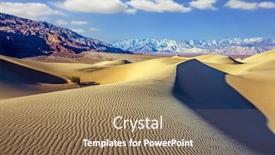  Presentation with sand dunes - Audience pleasing presentation theme consisting of easily-accessible-dunes-are-located backdrop and a coral colored foreground