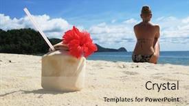  Presentation with malaysia - Audience pleasing slides consisting of east coast - beach scene langkawi island malaysia backdrop and a lemonade colored foreground