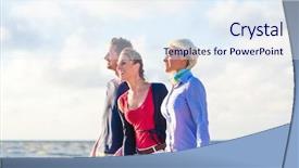  Presentation with sun rising over north america - PPT theme consisting of east coast - friends enjoying sunset at german background and a  colored foreground