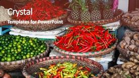  Presentation with vietnam hanoi - Amazing PPT layouts having east indian - tropical spices and fruits sold backdrop and a tawny brown colored foreground