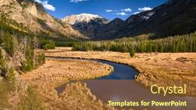  Presentation with colorado - Colorful presentation design enhanced with east-inlet-creek-in-rocky backdrop and a red colored foreground