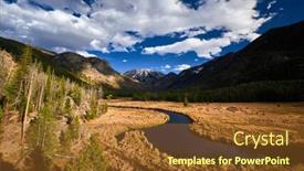  Presentation with colorado - Slide deck enhanced with east-inlet-creek-in-rocky background and a tawny brown colored foreground