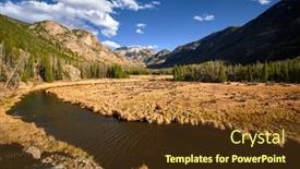  Presentation with rocky - Slides consisting of east-inlet-creek-in-rocky background and a tawny brown colored foreground