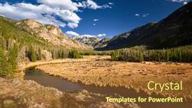  Presentation with rocky - Cool new presentation with east-inlet-creek-in-rocky backdrop and a tawny brown colored foreground