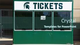  Presentation with ticket - Slide set with east-lansing-mi-22-august background and a  colored foreground