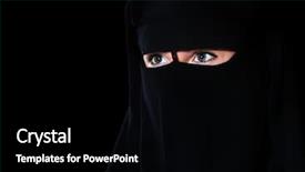  Presentation with black girl - Colorful presentation enhanced with east on a black background backdrop and a black colored foreground