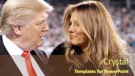  Presentation with trump - PPT theme featuring east-rutherford-nj-nov-13 background and a tawny brown colored foreground