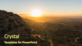  Presentation with california - PPT theme featuring east towards the san gabriel background and a wine colored foreground