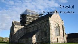 Presentation with island - Beautiful presentation featuring east-view-of-iona-abbey backdrop and a light blue colored foreground