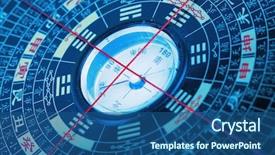  Presentation with chinese culture - Cool new slide set with east west culture - chinese eight diagrams backdrop and a ocean colored foreground