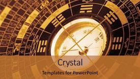  Presentation with chinese culture - Presentation consisting of east west culture - chinese eight diagrams background and a gold colored foreground