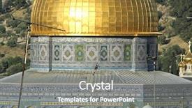  Presentation with jerusalem - Amazing slides having east west culture - golden dome mosque in jerusalem backdrop and a  colored foreground