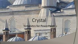  Presentation with museum - Slides enhanced with east west culture - mevlana museum details - konya background and a light gray colored foreground