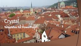  Presentation with prague - Beautiful presentation featuring east west culture - prague view from the castle backdrop and a  colored foreground