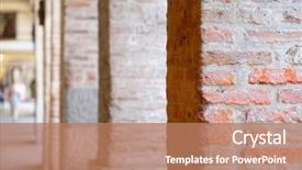  Presentation with italy - Theme having east west culture - traditional colonnade in padova italy background and a  colored foreground