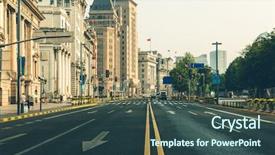  Presentation with vietnam culture popular tourist destination - Presentation design consisting of east zhongshan no 1 road background and a ocean colored foreground