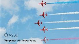  Presentation with 50th - PPT theme enhanced with eastbourne-england-august-14-2014 background and a light blue colored foreground