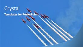  Presentation with air force - Amazing slide deck having eastbourne-england-august-14-royal backdrop and a teal colored foreground