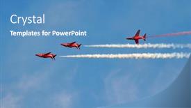  Presentation with air force - Presentation design consisting of eastbourne-england-august-14-royal background and a teal colored foreground