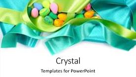  Presentation with eggs egg carton egg box - Cool new PPT theme with easter background small color eggs backdrop and a white colored foreground