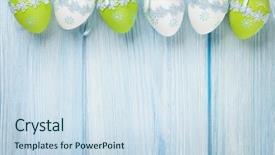  Presentation with easter - Cool new slide deck with april - easter background with eggs backdrop and a sky blue colored foreground