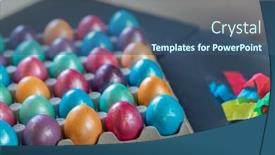  Presentation with purple green - Audience pleasing PPT layouts consisting of easter-background-with-hand-painted backdrop and a ocean colored foreground