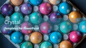  Presentation with purple green - Slides enhanced with easter-background-with-hand-painted background and a ocean colored foreground